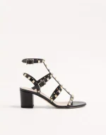 Valentino Rockstud Calfskin Ankle Strap Sandal 60 Mm